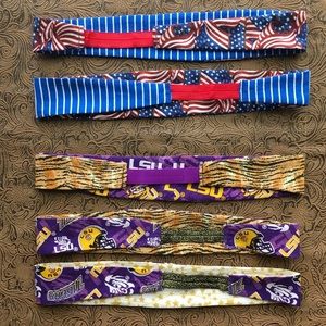 Pick 1 Cotton elastic headband floral, LSU, Flag, Music notes, Leopard zebra